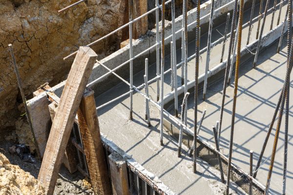 Concrete Footing Pouring in Elk Grove