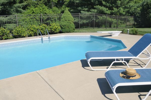 Poolside Concrete Installation in Elk Grove