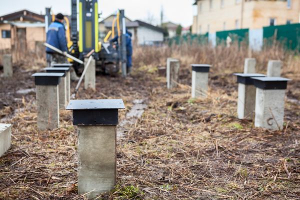 Concrete Piling Installation in Elk Grove