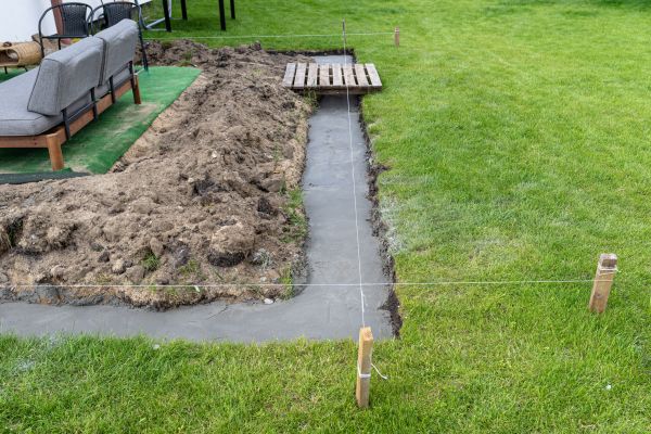 Cement Footer Installation in Elk Grove