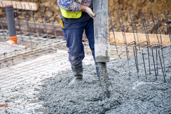 Cabin Foundation Pouring in Elk Grove